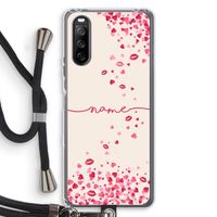 Hartjes en kusjes: Sony Sony Xperia 10 III Transparant Hoesje met koord