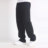 Voor heren Fleece broek Joggingbroeken Jogger Broek Joggingbroek met rechte pijpen Elastische taille Recht been Effen Kleur Effen Ademend Comfortabel Volledige lengte Buitensporten Alledaagse kleding Lightinthebox