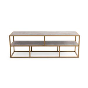 Tv-meubel 'Luuk' 150cm, kleur goud / beton