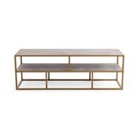 Tv-meubel 'Luuk' 150cm, kleur goud / beton
