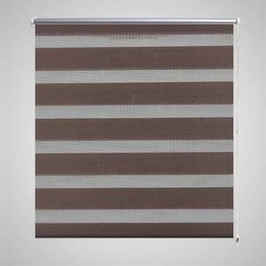 VidaXL Duo rolgordijn 100 x 175 cm koffiebruin