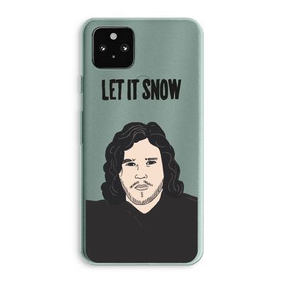 Let It Snow: Google Pixel 5a 5G Transparant Hoesje
