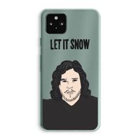 Let It Snow: Google Pixel 5a 5G Transparant Hoesje