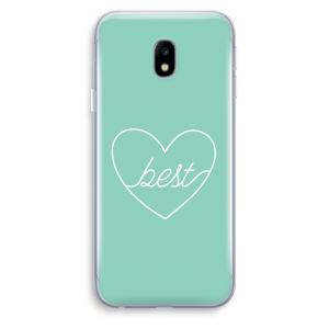 Best heart pastel: Samsung Galaxy J3 (2017) Transparant Hoesje