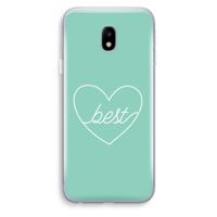 Best heart pastel: Samsung Galaxy J3 (2017) Transparant Hoesje - thumbnail