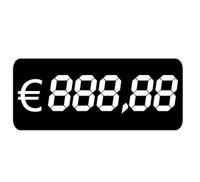 Etiket digitaal 38x16mm 500 per rol