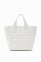 Middelgrote shoppertas met patch - WHITE - U