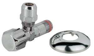 Kirchhoff Haakse-kraan, 3/8" ET x 10 mmQ, met rozet, zelfdichtend - 986259048