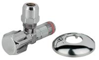 Kirchhoff Haakse-kraan, 3/8" ET x 10 mmQ, met rozet, zelfdichtend - 986259048