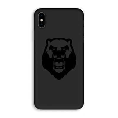 Angry Bear (black): iPhone XS Max Biologisch afbreekbaar hoesje