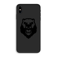 Angry Bear (black): iPhone XS Max Biologisch afbreekbaar hoesje