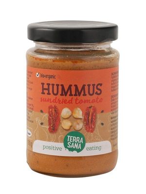Hummus spread zongedroogde tomaat bio