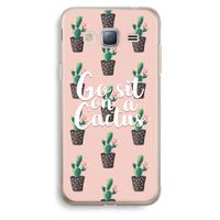 Cactus quote: Samsung Galaxy J3 (2016) Transparant Hoesje
