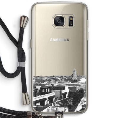 Marrakech Skyline : Samsung Galaxy S7 Transparant Hoesje met koord