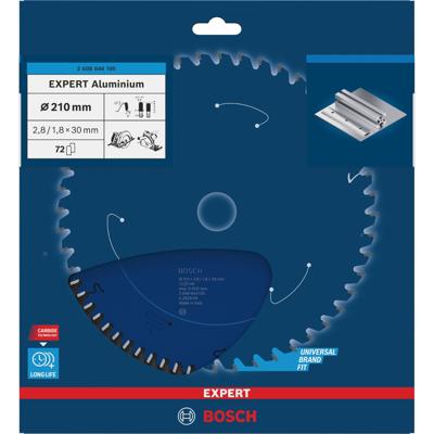 Bosch Professional Cirkelzaagblad EXPERT Aluminium | Ø 210 x 2,8 x 30mm 72T - 2608644105