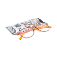 Pharmaglasses Leesbril Comp. +3.50 Brown/orange