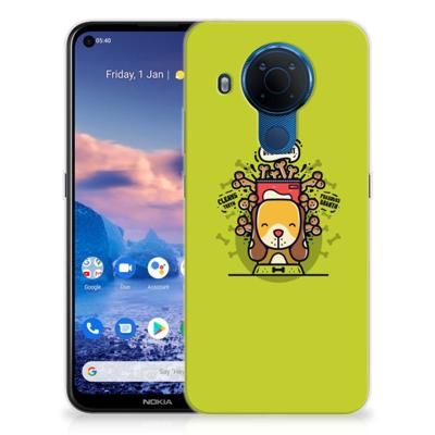 Nokia 5.4 Telefoonhoesje met Naam Doggy Biscuit Nokia 5.4 Telefoonhoesje met Naam Doggy Biscuit