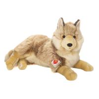 Knuffeldier Wolf - zachte pluche stof - premium kwaliteit knuffels - grijs/wit - 40 cm   - - thumbnail