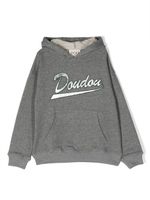 Douuod Kids hoodie à logo appliqué - Gris