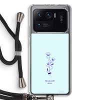Bloom with grace: Xiaomi Mi 11 Ultra Transparant Hoesje met koord
