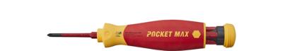 Wiha 45296 | PocketMax® electric | Schroevendraaier met bitmagazijn | 4 slimbits - 45296