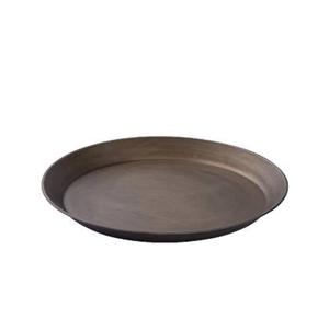 PTMD Schaal Yuba - 40x40x3 cm - Ijzer - Messing