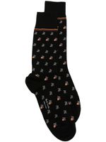 Paul Smith chaussettes à broderies - Noir - thumbnail