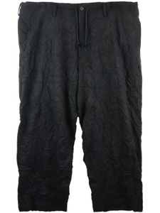 Yohji Yamamoto short en laine mélangée - Noir