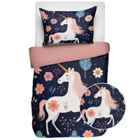Dekbedovertrek Katoen Pegasus 140x200 Cm Fresh And Co Kids - Dekbed-Discounter.nl