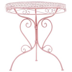 Beliani ALBINIA - Ronde tafel-Roze-IJzer