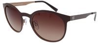 H.I.S zonnebril 74104 dames rond cat. 3 metaal bruin - thumbnail