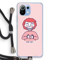 Hartje: Xiaomi Mi 11 Lite Transparant Hoesje met koord