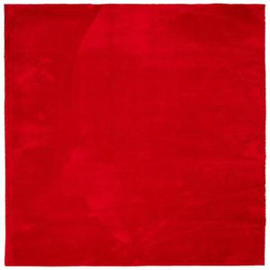vidaXL Vloerkleed HUARTE laagpolig zacht wasbaar 200x200 cm rood