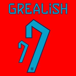 Grealish 7 (Officiële Engeland Away Bedrukking 2022-2023)