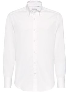 Brunello Cucinelli button down shirt - Blanc