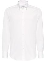 Brunello Cucinelli button down shirt - Blanc - thumbnail