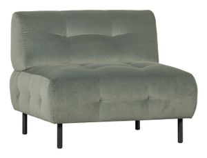 WOOOD Fauteuil 'Lloyd' Velvet, kleur Waterplant