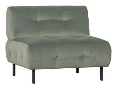 WOOOD Fauteuil 'Lloyd' Velvet, kleur Waterplant