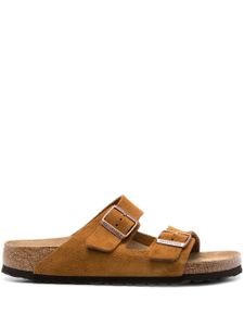 Birkenstock sandales Arizona SFB en daim - Marron