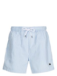 BOSS short de bain Velvetfish à rayures - Bleu