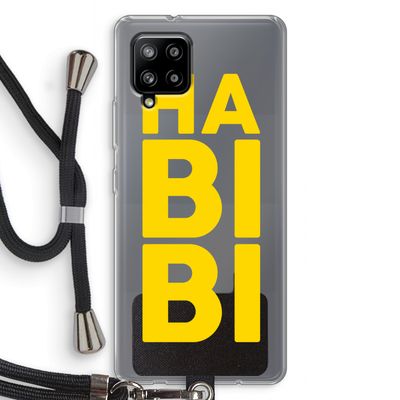 Habibi Majorelle : Samsung Galaxy A42 5G Transparant Hoesje met koord