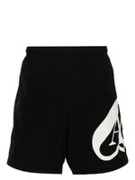 Alexander McQueen short de bain à imprimé graphique - Noir - thumbnail