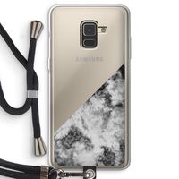 Onweer: Samsung Galaxy A8 (2018) Transparant Hoesje met koord