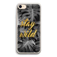Stay wild: iPhone 7 Transparant Hoesje
