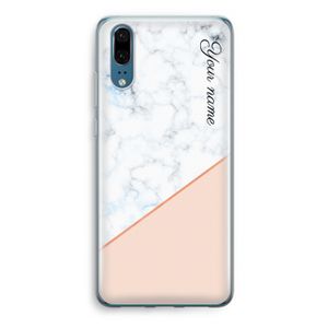 Marmer in stijl: Huawei P20 Transparant Hoesje