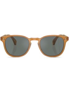 Oliver Peoples lunettes de soleil Finley Esq à monture ronde - Marron