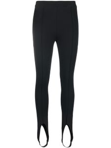 Saint Laurent legging à détails de sous-pieds - Noir