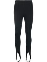 Saint Laurent legging à détails de sous-pieds - Noir - thumbnail