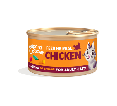 Edgard & Cooper kip kat natvoer blikje 85gr
