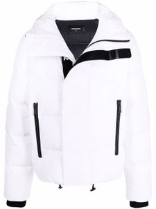 DSQUARED2 veste matelassée à logo - Blanc